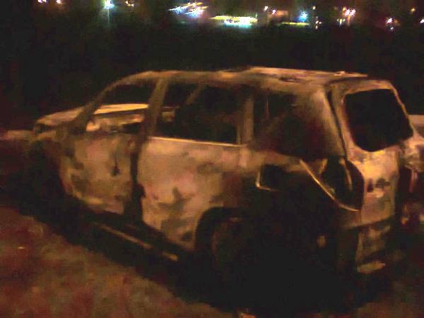 В Киеве сгорела иномарка и дизельный генератор из-за обрыва высоковольтной линии электропередачи