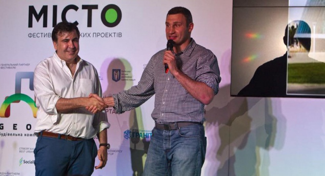 Кличко советуется с Саакашвили, как сделать из Киева европейский город