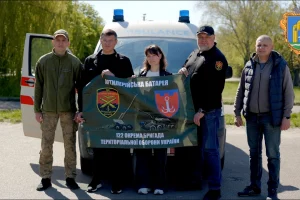 Броварська громада передала військовим “швидку”, генератор та Starlink за підтримки партнерів